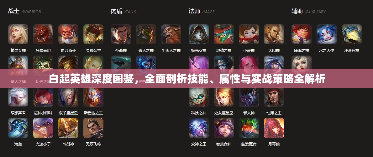白起英雄深度图鉴，全面剖析技能、属性与实战策略全解析