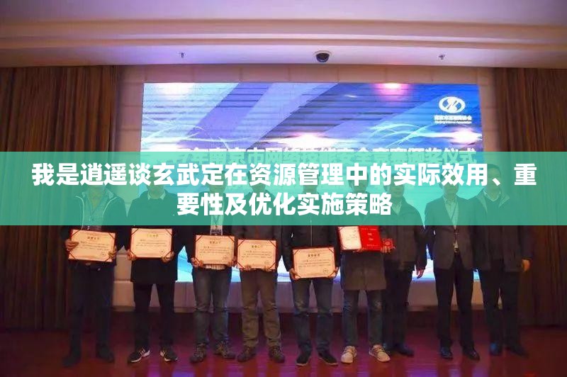 我是逍遥谈玄武定在资源管理中的实际效用、重要性及优化实施策略