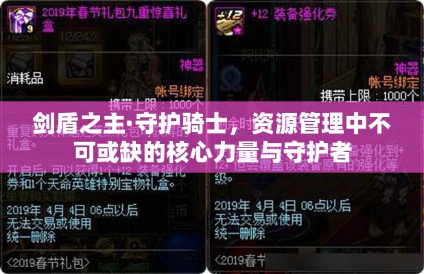 剑盾之主·守护骑士，资源管理中不可或缺的核心力量与守护者