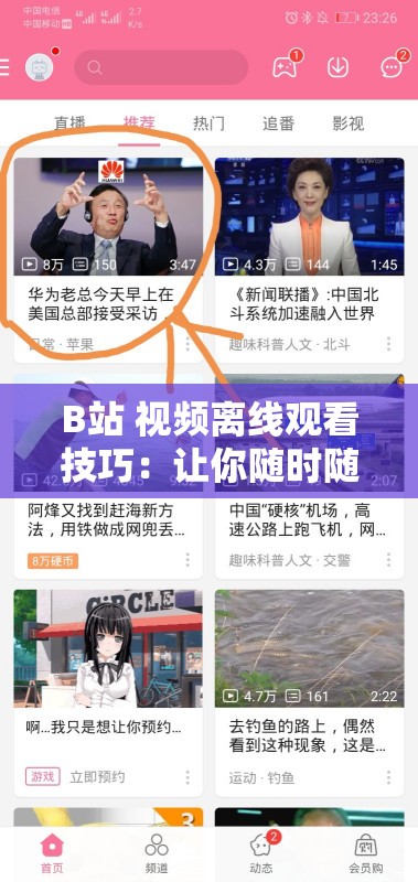 B站 视频离线观看技巧：让你随时随地尽享精彩内容