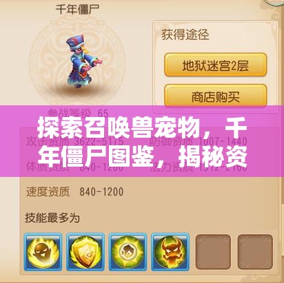 探索召唤兽宠物，千年僵尸图鉴，揭秘资源管理的独特艺术与策略