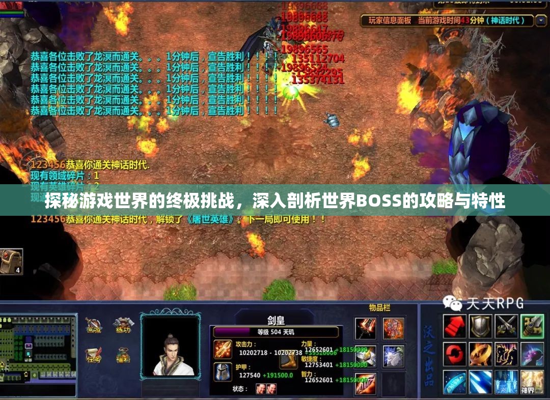探秘游戏世界的终极挑战，深入剖析世界BOSS的攻略与特性
