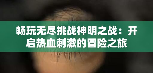 畅玩无尽挑战神明之战：开启热血刺激的冒险之旅