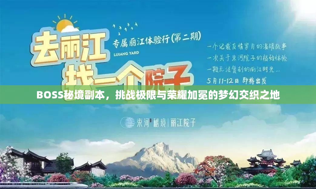 BOSS秘境副本，挑战极限与荣耀加冕的梦幻交织之地