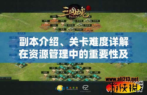 副本介绍、关卡难度详解在资源管理中的重要性及高效策略运用解析