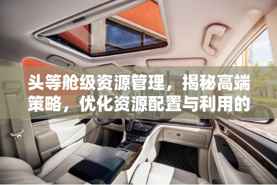 头等舱级资源管理，揭秘高端策略，优化资源配置与利用的艺术