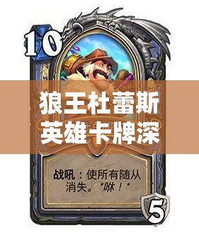 狼王杜蕾斯英雄卡牌深度解析，掌握资源管理艺术，引领战场风云