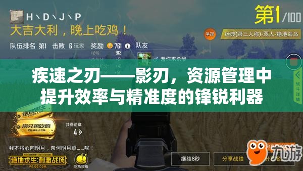 疾速之刃——影刃，资源管理中提升效率与精准度的锋锐利器