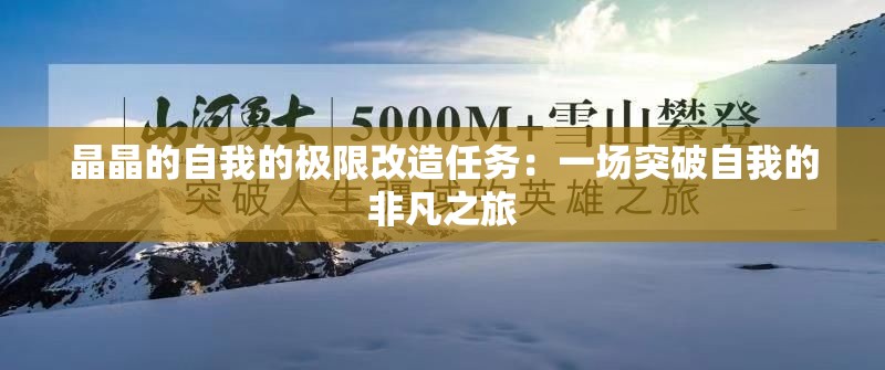 晶晶的自我的极限改造任务：一场突破自我的非凡之旅