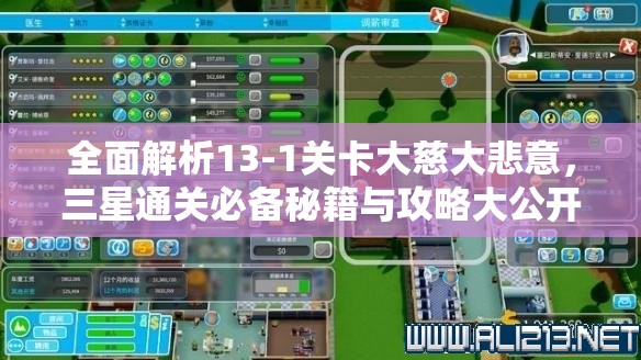 全面解析13-1关卡大慈大悲意，三星通关必备秘籍与攻略大公开！
