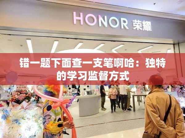错一题下面查一支笔啊哈：独特的学习监督方式