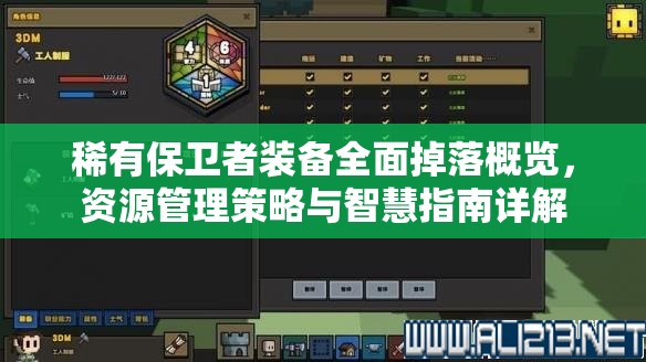 稀有保卫者装备全面掉落概览，资源管理策略与智慧指南详解