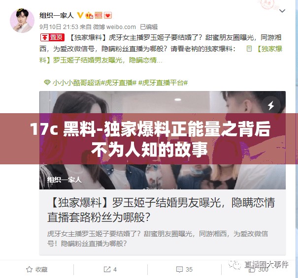 17c 黑料-独家爆料正能量之背后不为人知的故事