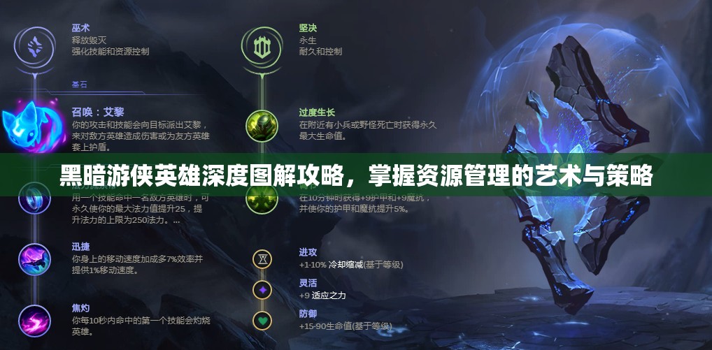 黑暗游侠英雄深度图解攻略，掌握资源管理的艺术与策略
