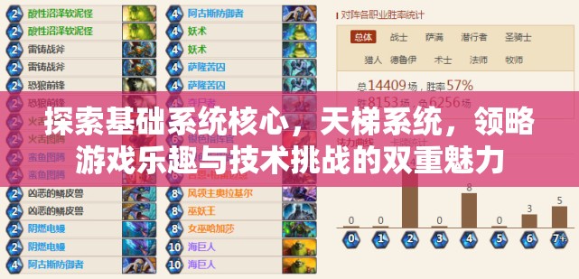 探索基础系统核心，天梯系统，领略游戏乐趣与技术挑战的双重魅力