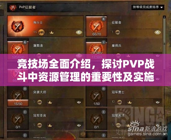 竞技场全面介绍，探讨PVP战斗中资源管理的重要性及实施高效策略