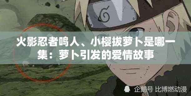 火影忍者鸣人、小樱拔萝卜是哪一集：萝卜引发的爱情故事