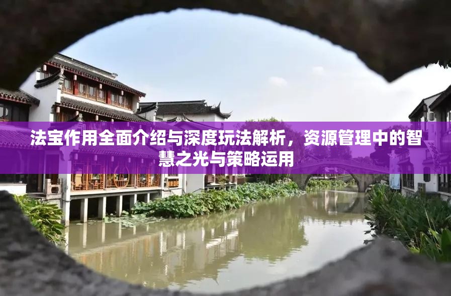 法宝作用全面介绍与深度玩法解析，资源管理中的智慧之光与策略运用