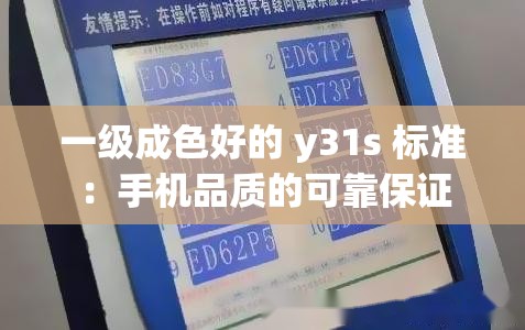 一级成色好的 y31s 标准：手机品质的可靠保证