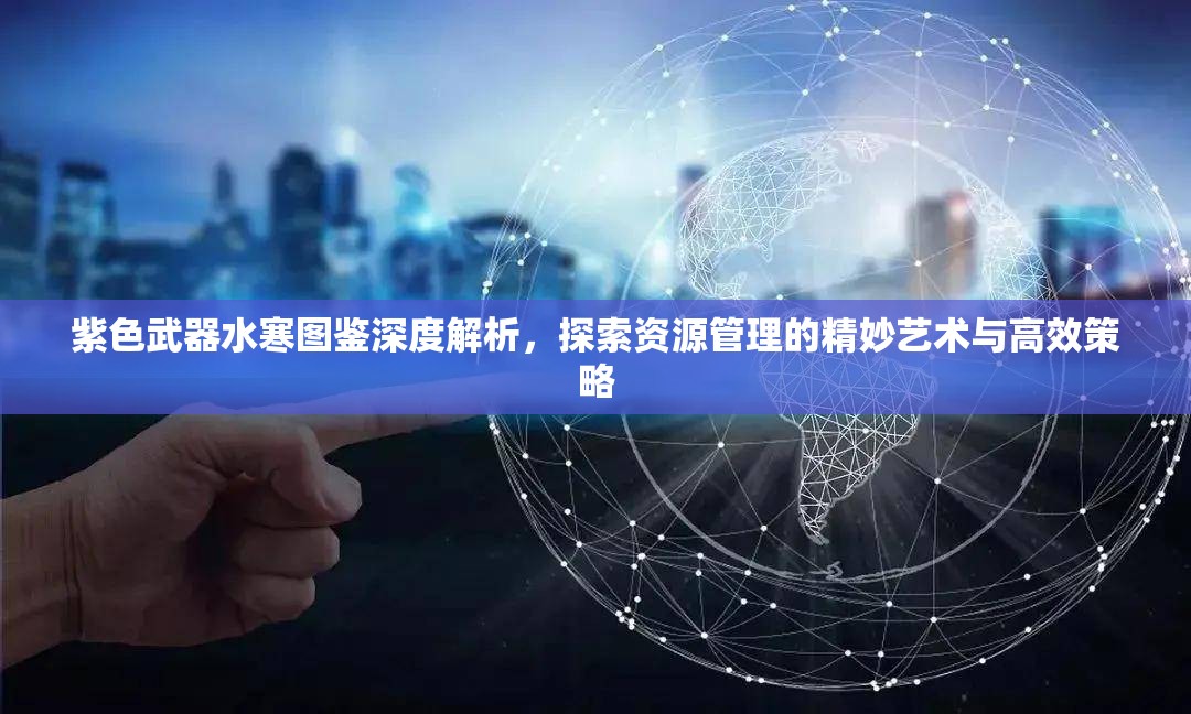 紫色武器水寒图鉴深度解析，探索资源管理的精妙艺术与高效策略