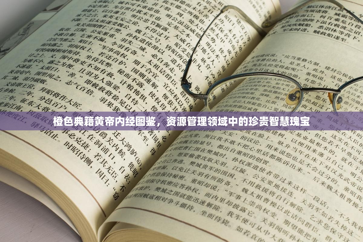 橙色典籍黄帝内经图鉴，资源管理领域中的珍贵智慧瑰宝