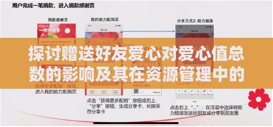 探讨赠送好友爱心对爱心值总数的影响及其在资源管理中的重要性