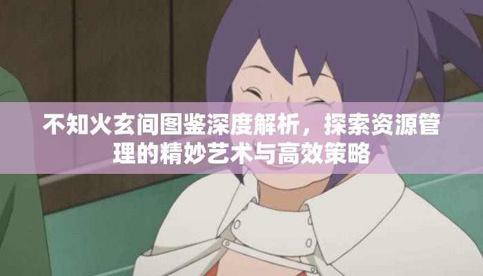 不知火玄间图鉴深度解析，探索资源管理的精妙艺术与高效策略