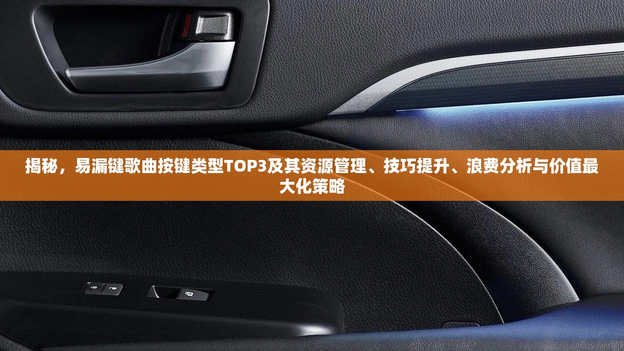 揭秘，易漏键歌曲按键类型TOP3及其资源管理、技巧提升、浪费分析与价值最大化策略