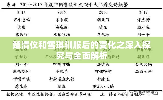 楚清仪和雪琪驯服后的变化之深入探究与全面解析
