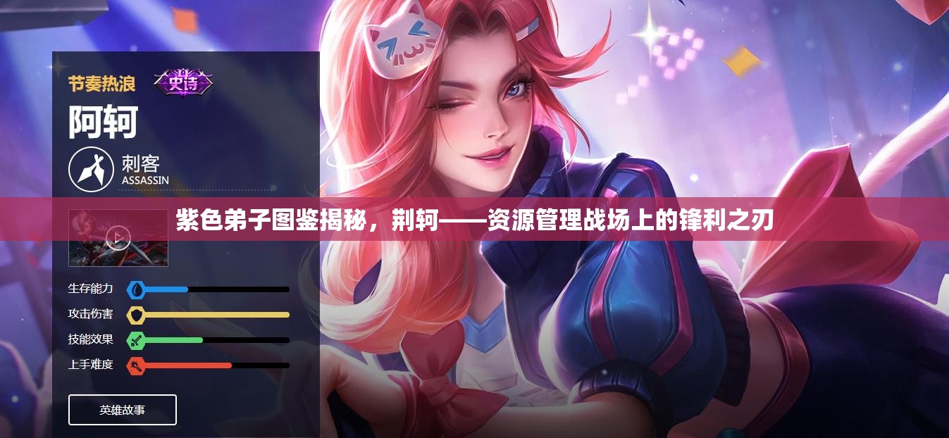 紫色弟子图鉴揭秘，荆轲——资源管理战场上的锋利之刃