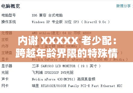 内谢 XXXXX 老少配：跨越年龄界限的特殊情感故事