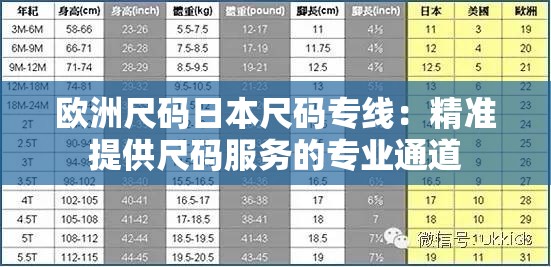 欧洲尺码日本尺码专线：精准提供尺码服务的专业通道