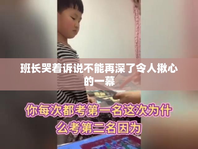 班长哭着诉说不能再深了令人揪心的一幕