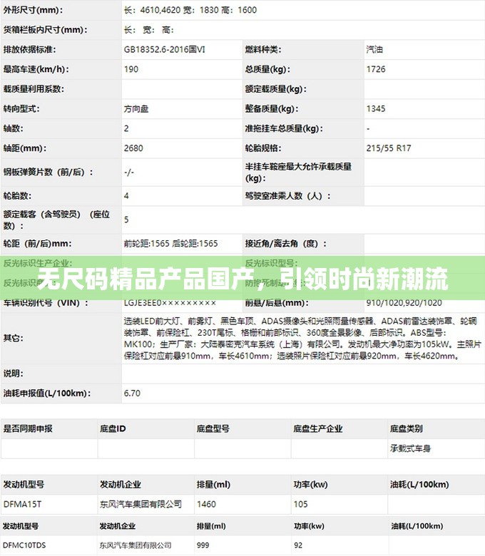 无尺码精品产品国产，引领时尚新潮流