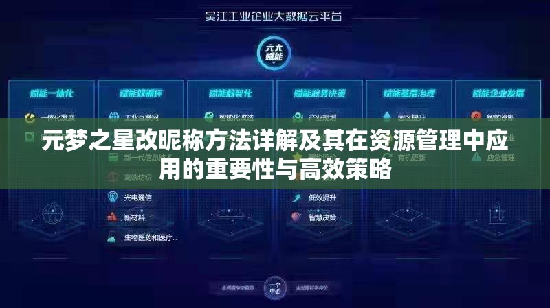 元梦之星改昵称方法详解及其在资源管理中应用的重要性与高效策略