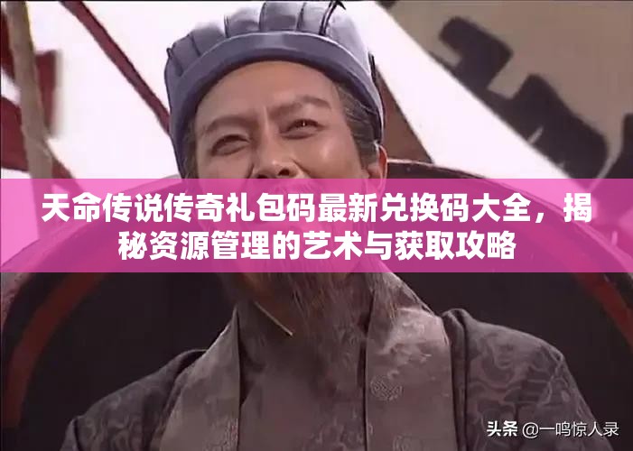 天命传说传奇礼包码最新兑换码大全，揭秘资源管理的艺术与获取攻略