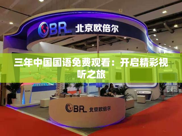 三年中国国语免费观看：开启精彩视听之旅