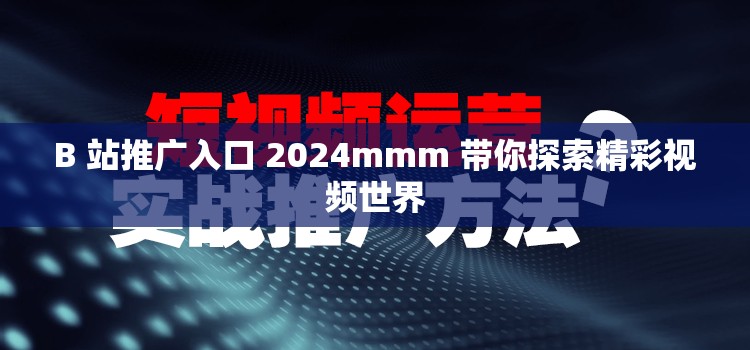 B 站推广入口 2024mmm 带你探索精彩视频世界