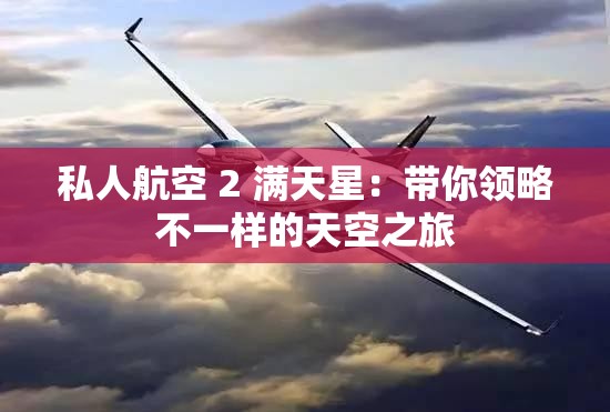 私人航空 2 满天星：带你领略不一样的天空之旅