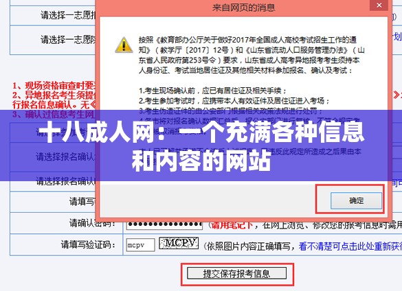 十八成人网：一个充满各种信息和内容的网站