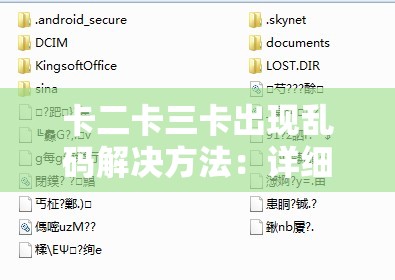 卡二卡三卡出现乱码解决方法：详细步骤与注意事项