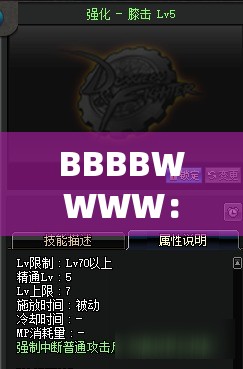 BBBBWWWW：探索未知领域的神秘密码与奇迹之旅