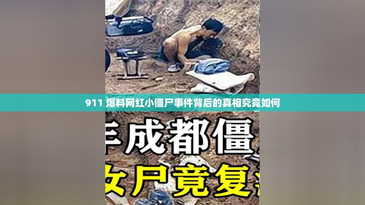 911 爆料网红小僵尸事件背后的真相究竟如何