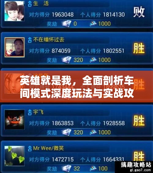 英雄就是我，全面剖析车间模式深度玩法与实战攻略