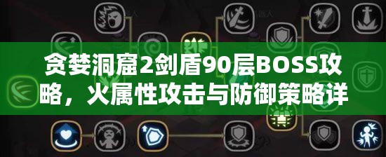 贪婪洞窟2剑盾90层BOSS攻略，火属性攻击与防御策略详解