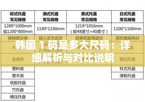 韩国 1 码是多大尺码：详细解析与对比说明