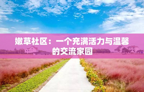 嫩草社区：一个充满活力与温馨的交流家园