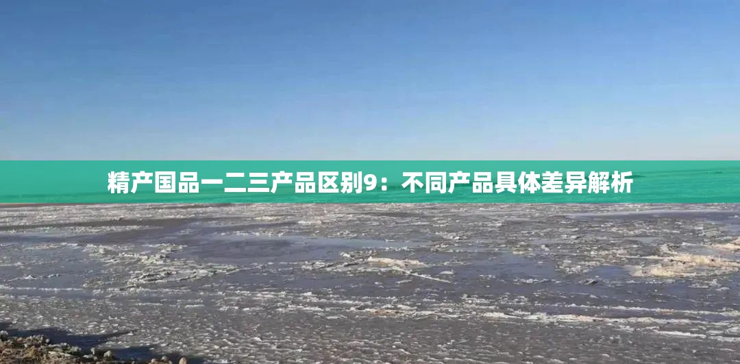 精产国品一二三产品区别9：不同产品具体差异解析