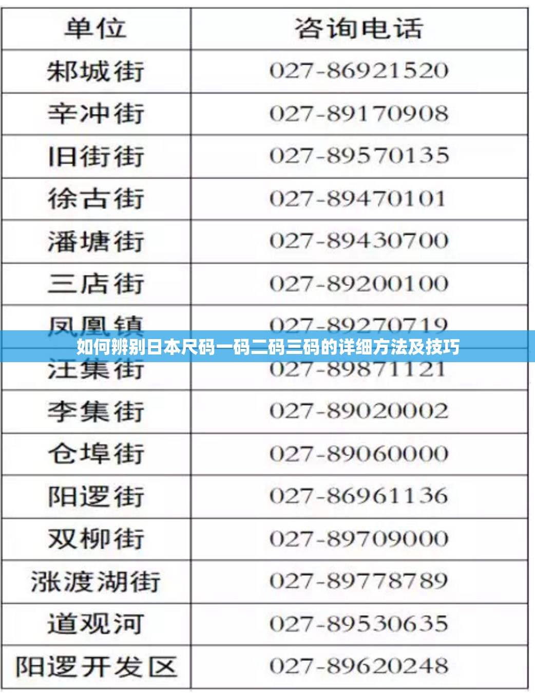 如何辨别日本尺码一码二码三码的详细方法及技巧