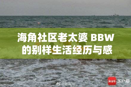 海角社区老太婆 BBW 的别样生活经历与感悟